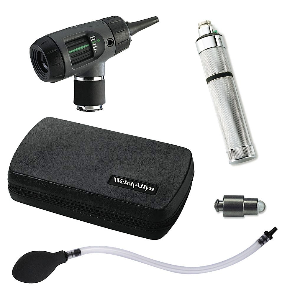Welch Allyn MacroView Otoscope, Insufflator and Replacement Lamp