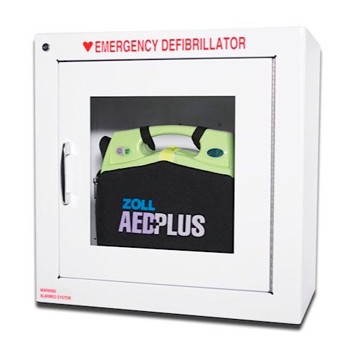 Zoll AED Plus Surface Mount Wall Cabinet with Audible Alarm