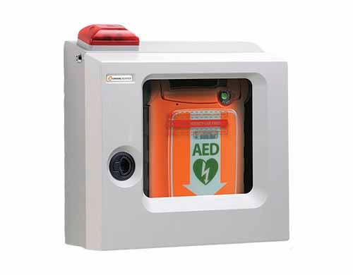 ZOLL Powerheart AED Wall Cabinet with Strobe Light and Alarm