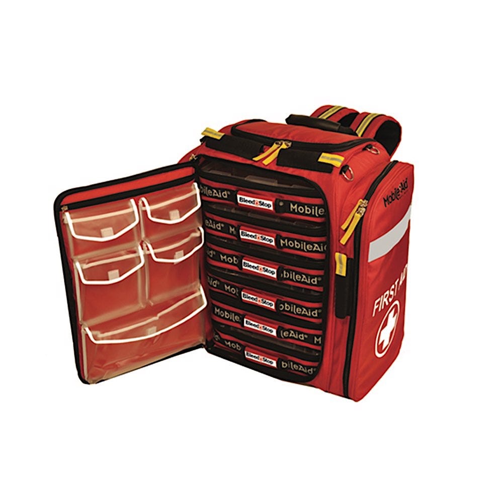 BleedStop XL 200 MASS-CASUALTY Bleeding Wound Trauma First Aid Backpack