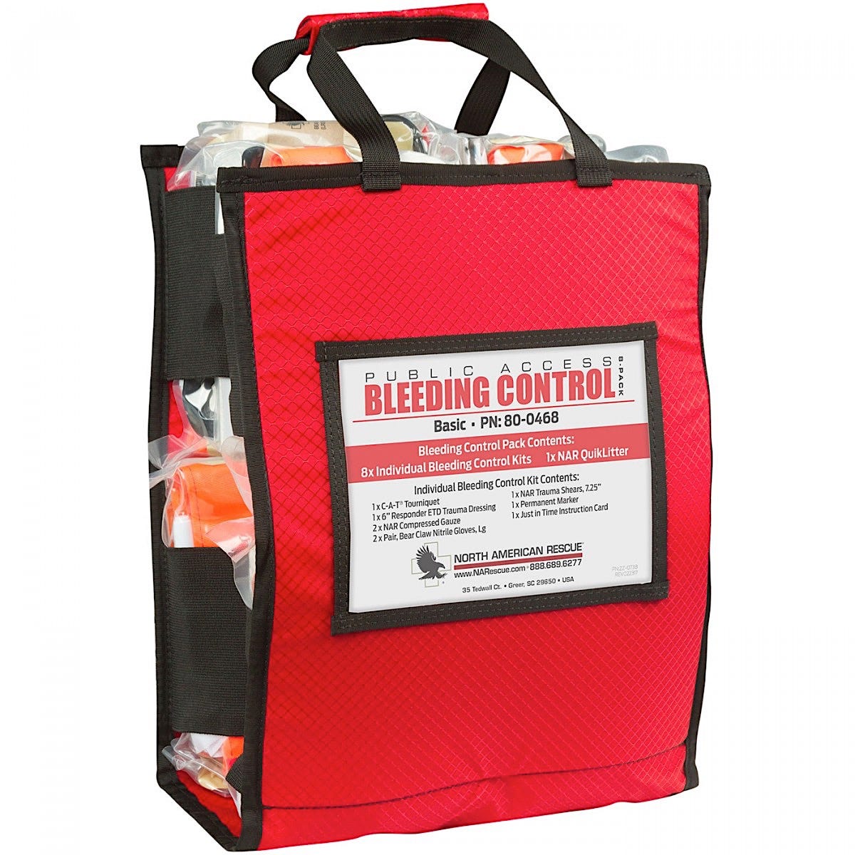 Public Access Bleeding Control 8-Pack, Advanced BCD - Vacuum Sealed