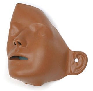 Laerdal Adult CPR Manikin Faces, Dark Skin  6/Package