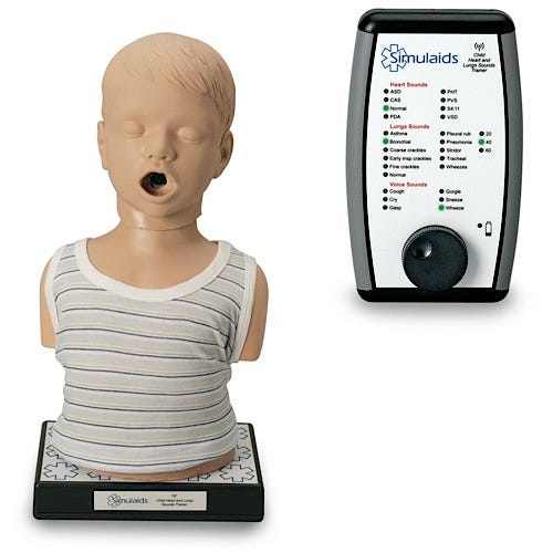 Simulaids Child Heart and Lungs Sounds Trainer