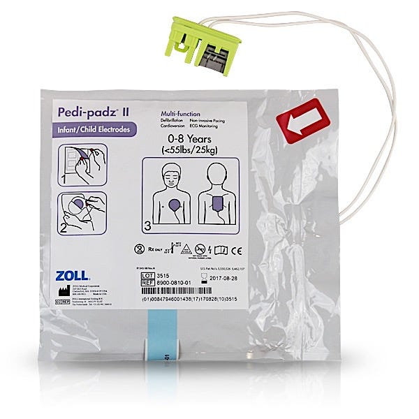 Pediatric Training Pads AED Plus Zoll 6 per Pack