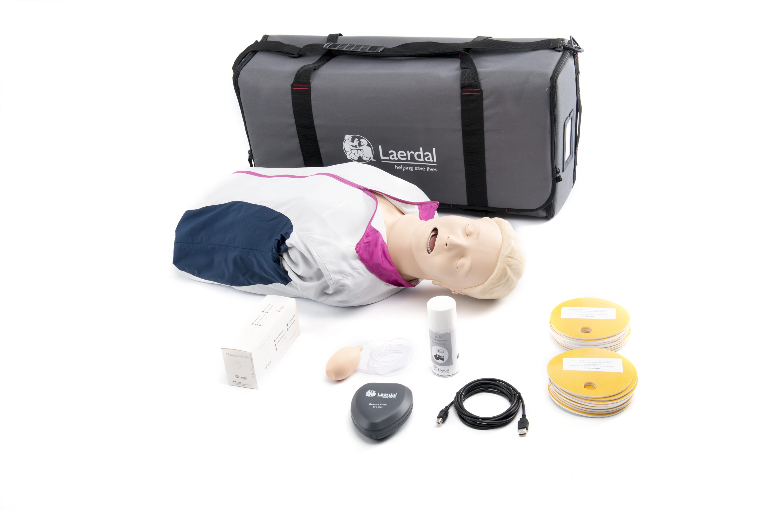 Laerdal Resusci Anne QCPR AED Torso w/Carry Bag
