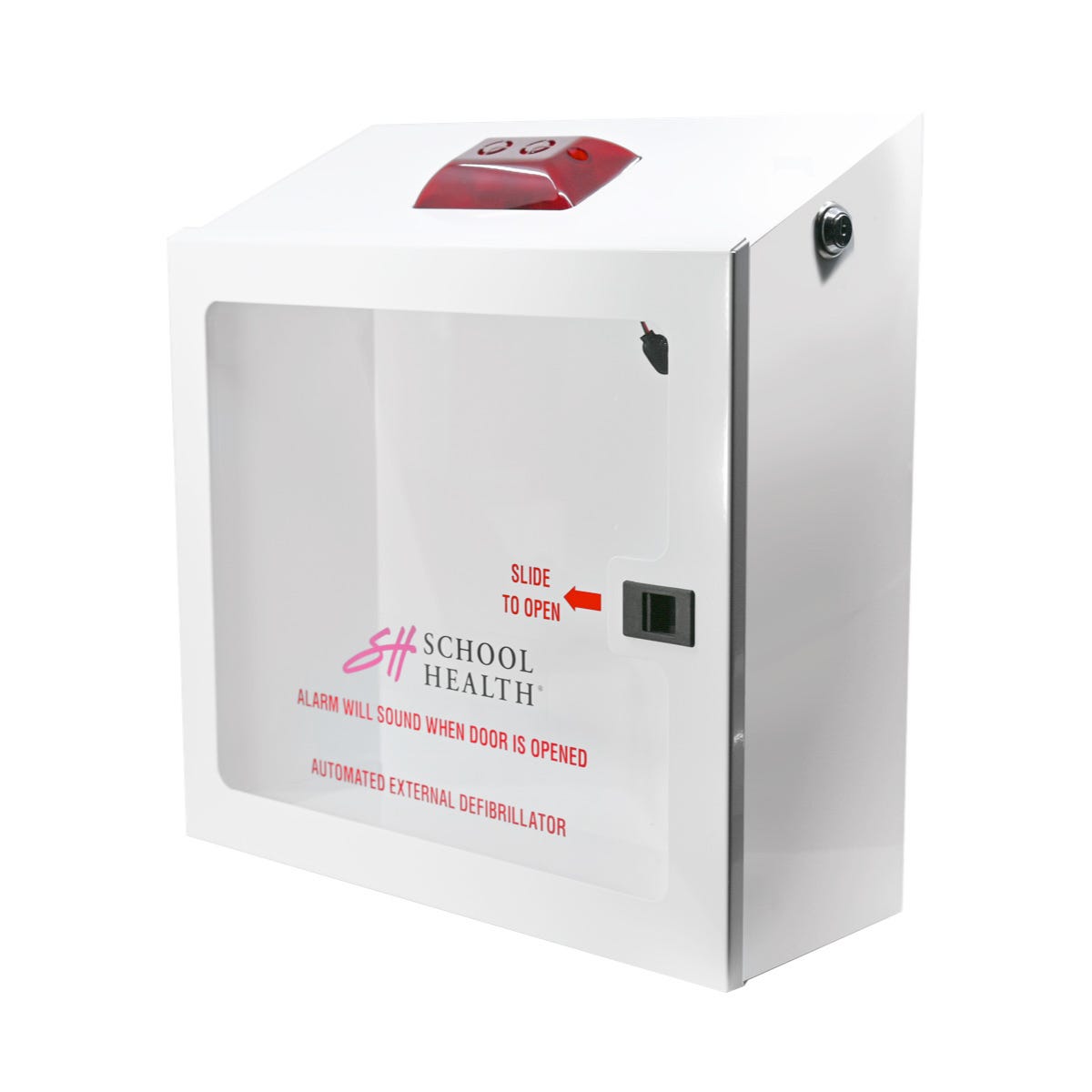 School Health AED Wall Mount Cabinet w/Aud Alarm