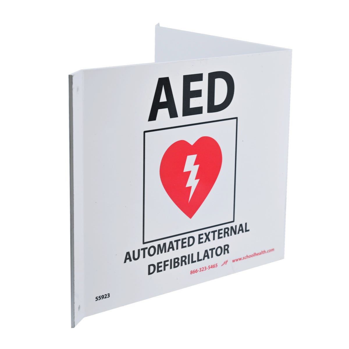 School Health Projection Style AED Wall Sign