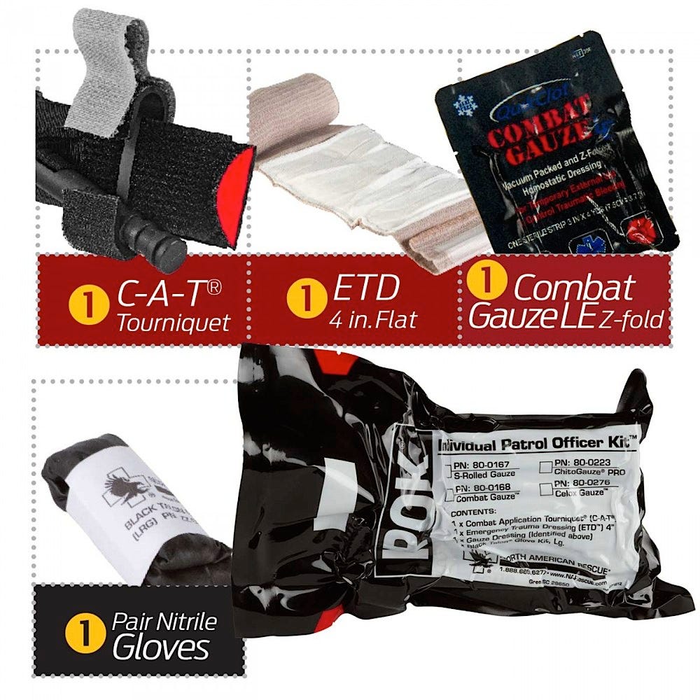 Individual Public Safety Officer Kit with ChitoGauze Pro