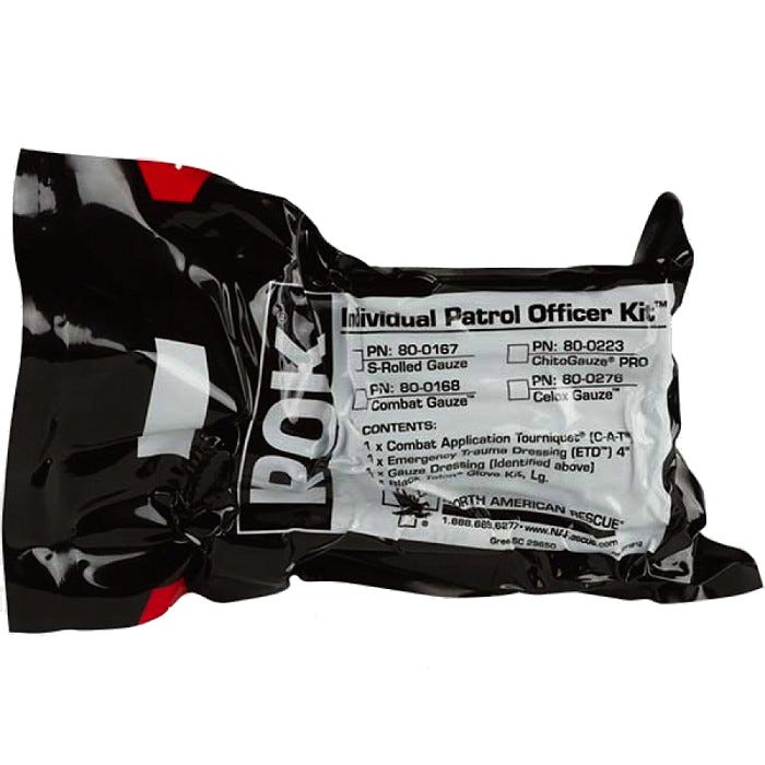 North American Rescue Individual Patrol Officer Kit (IPOK) - with Celox Gauze