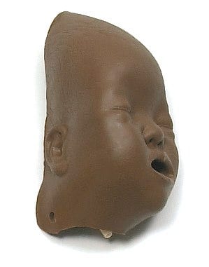 Laerdal Dark Skin Baby Anne Face Pieces - 6 Pack