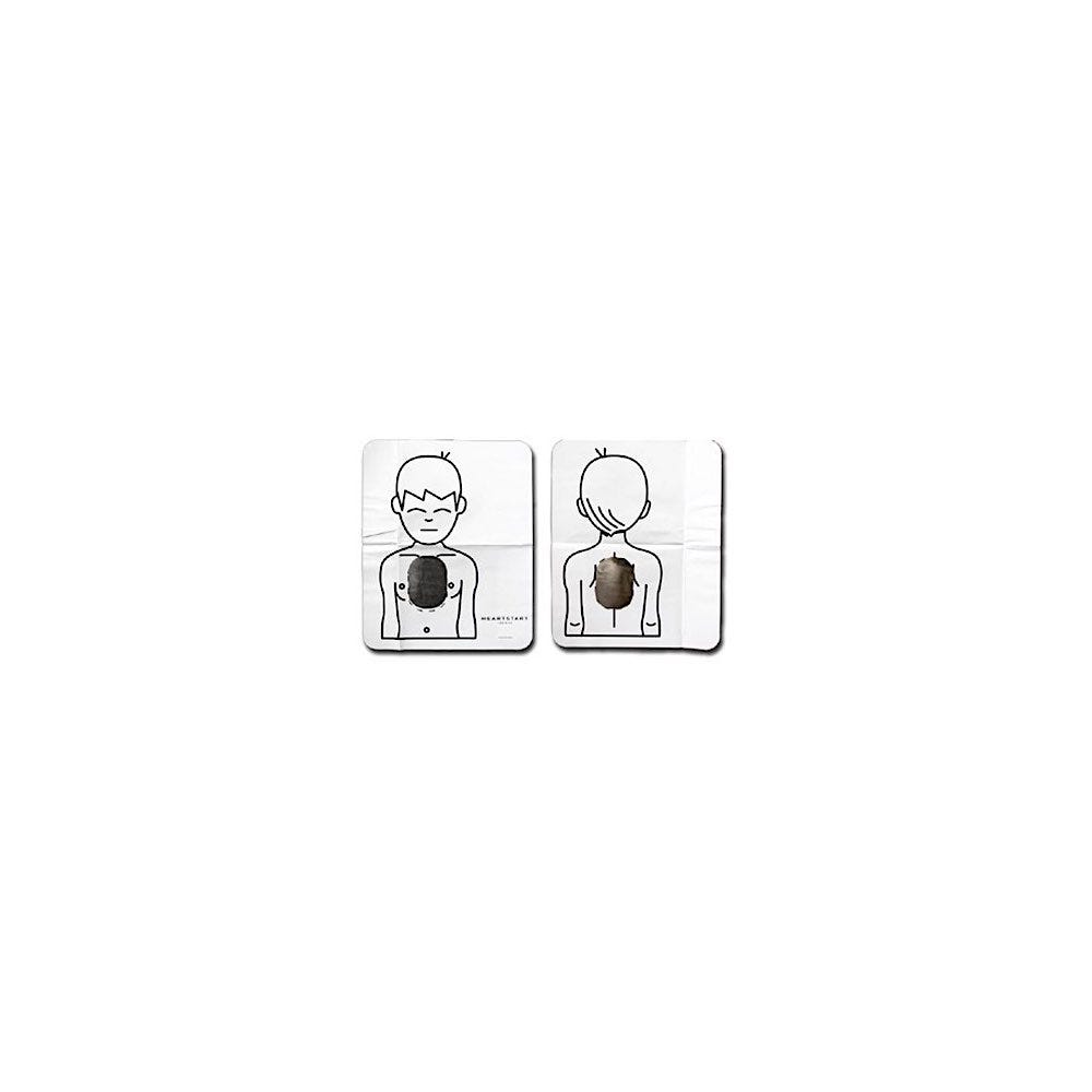 Philips Infant/Child Pad Placement Guide