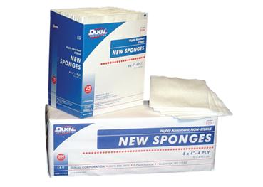 Non-Woven Sterile Gauze, 4" x 4", 25 packs of 2