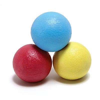Weighted Rubber Textured Balls, Set of 3