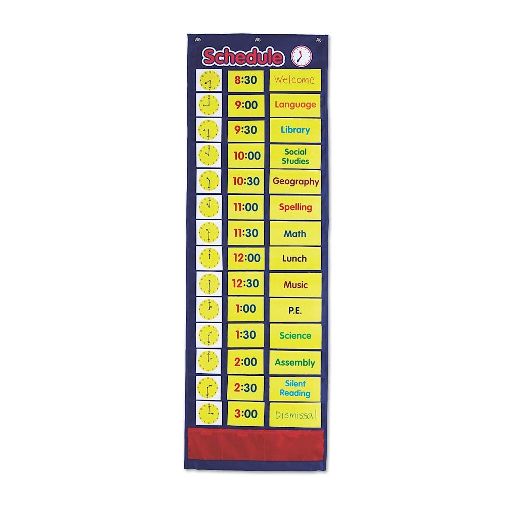Daily Schedule Pocket Chart