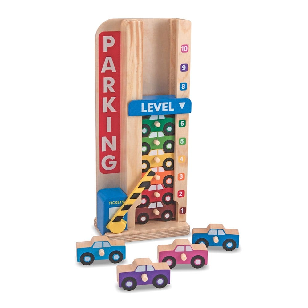 Melissa & Doug Stack & Count Parking Garage