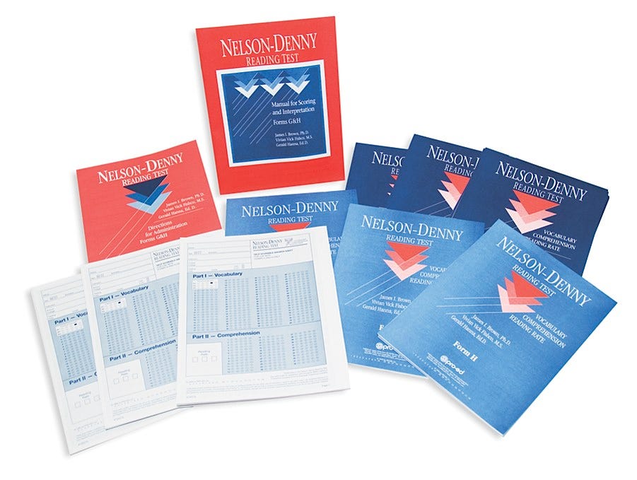 NDRT: Nelson-Denny Reading Test Forms I & J Complete Kit