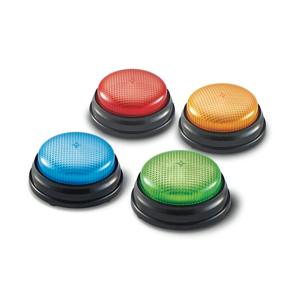 Lights & Sounds Buzzers , Set of 4