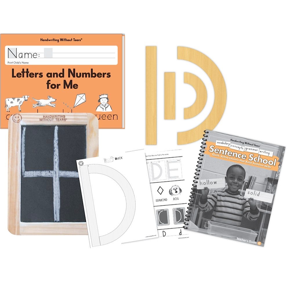 Handwriting Without Tears Kindergarten Hands-On Materials