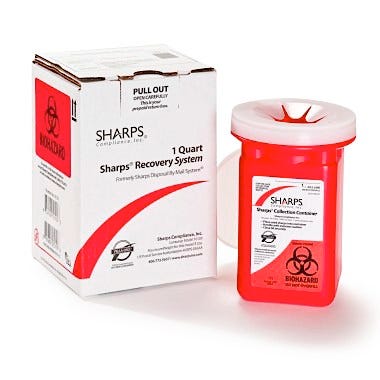 Sharps Disposal by Mail System - 1 Quart