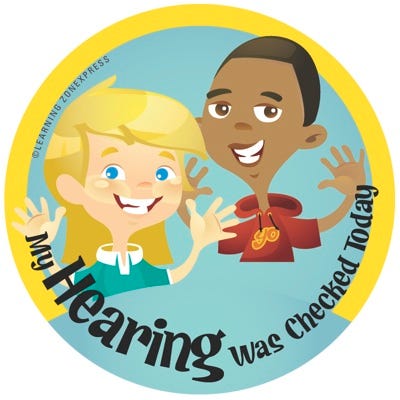 My Hearing Was Checked Today Stickers 200/Roll