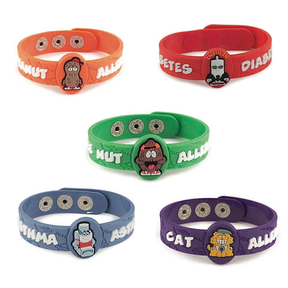 Allermates Allergy Wristbands - Individual Pack