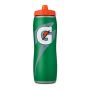 Front view of the Gatorade 32 oz. insulated bottle with a vibrant orange lid, perfect for quenching thirst during sports and exercise. thumbnail