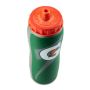 Top view of the Gatorade 32 oz. insulated bottle with a vibrant orange lid, perfect for quenching thirst during sports and exercise. thumbnail