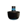 Rounded Cold Attachment for Theragun colored blue and black thumbnail