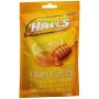 Front view of package of 30 Halls Honey-Lemon Cough Drops  thumbnail