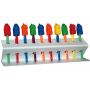 Gray Toothbrush Holder with 10 toothbrushes and covers per set thumbnail