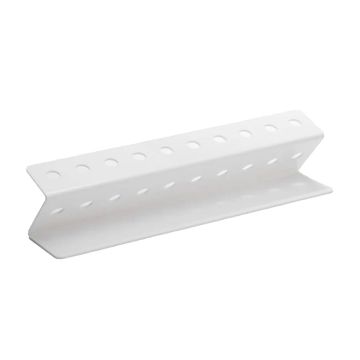 A 10 hole toothbrush holder; designed to prevent cross contamination and lightweight storage solutions