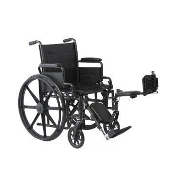 SKU#10028 Sideview of Guardian K1 Junior Wheelchair 16" with Detachable Elevating Leg Rests