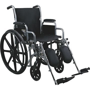 School Health Economy Wheelchair 18" with Detachable Elevating Leg Rests