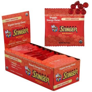 Honey Stingers Organic Energy Chews- Fruit Smoothie 12/Box