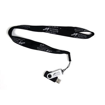 School Health Lanyard with USB Drive