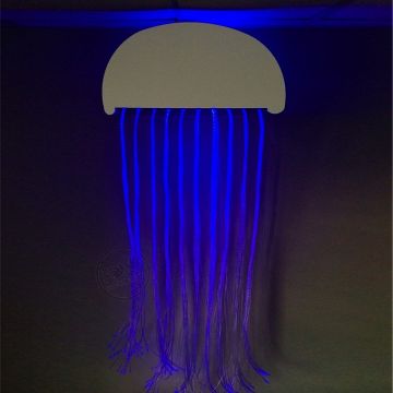 calming fiber optic jellyfish, fiber optic curtain, fiber optic light