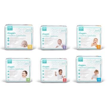 Medline Baby Diapers in Cases