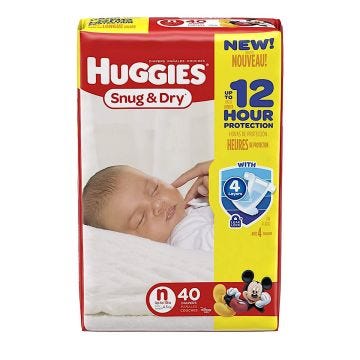 Huggies Snug & Dry Diapers in Cases