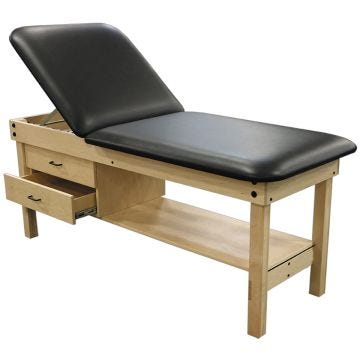 Side angle of Lift Back Edge Sport Treatment Table