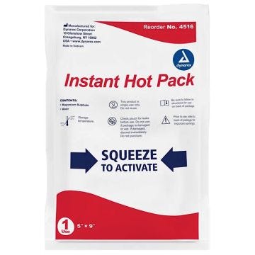 Dynarex Instant Hot Pack, 5" x 9" , 24/Case