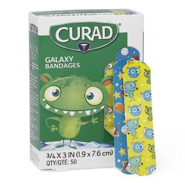 Curad Adhesive Bandages, Galaxy, 50/box