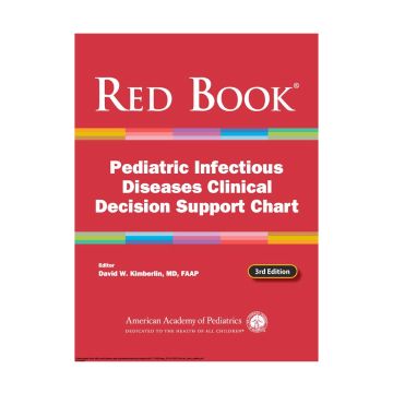 Image showing printed version and the ebook for Red Book Pediatric Infectious Diseases Clinical Decision Support Chart, 3rd Edition Package