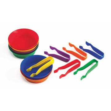 Sorting Bowls and Tweezers Set