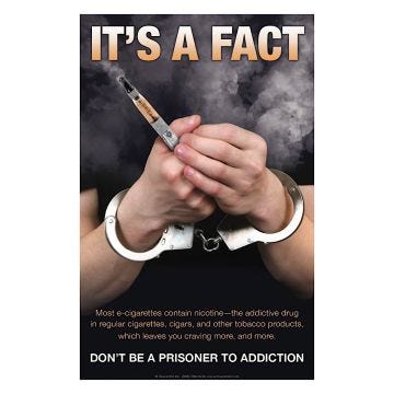 Don't Be a Prisoner to Addiction Poster