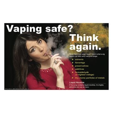 Vaping Safe? Woman in Red