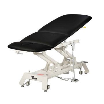 Titan Electric Hi-Lo 3-Section Treatment Table, Black