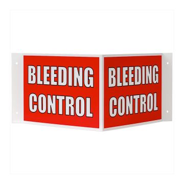 3-Way Bleeding Control Sign