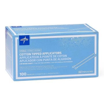 Sterile 3" Cotton Tipped Applicator, 200/Box