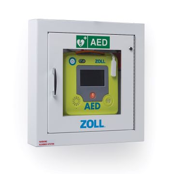 ZOLL AED 3 Semi-Recessed Wall Cabinet with Alarm