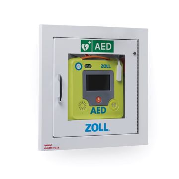 ZOLL AED 3 Fully-Recessed Wall Cabinet with Alarm